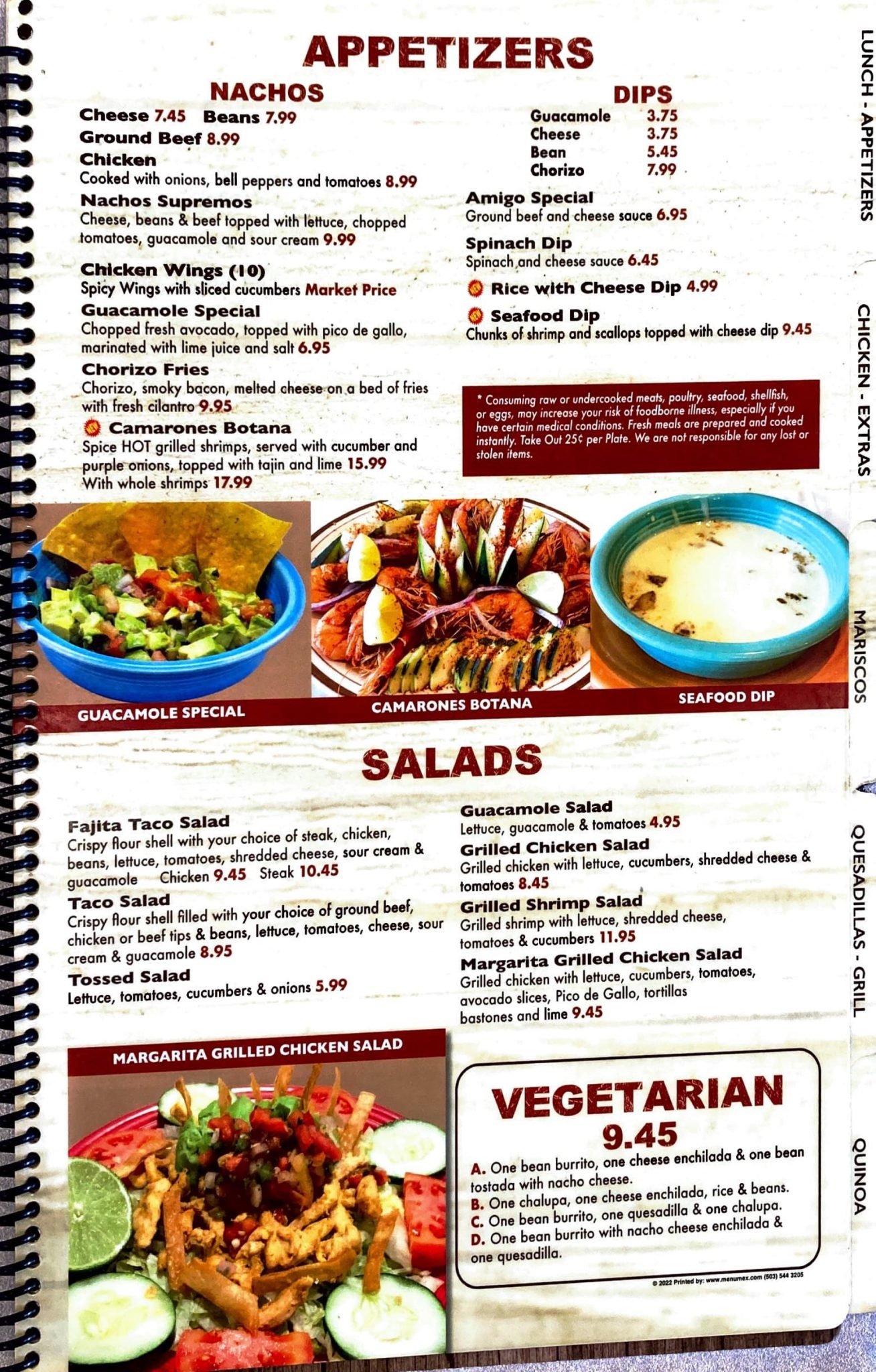 Menu - La Hacienda 3