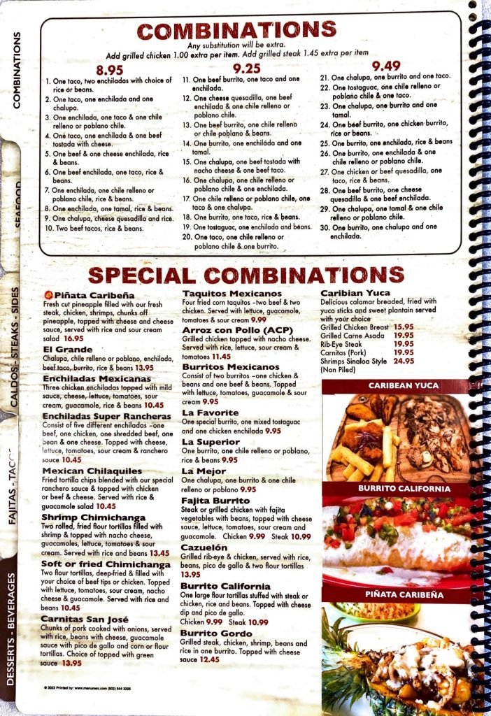 Menu - La Hacienda 3