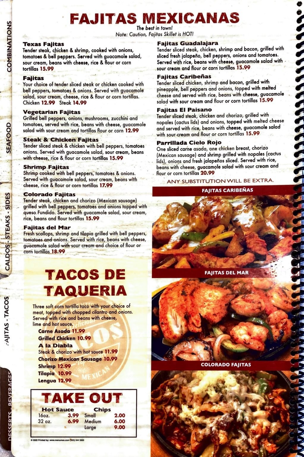 Menu - La Hacienda 3